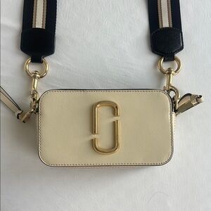 Marc Jacobs Cream and Gold Crossbody Bag